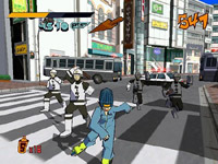 Jet Set Radio, capture d'écran